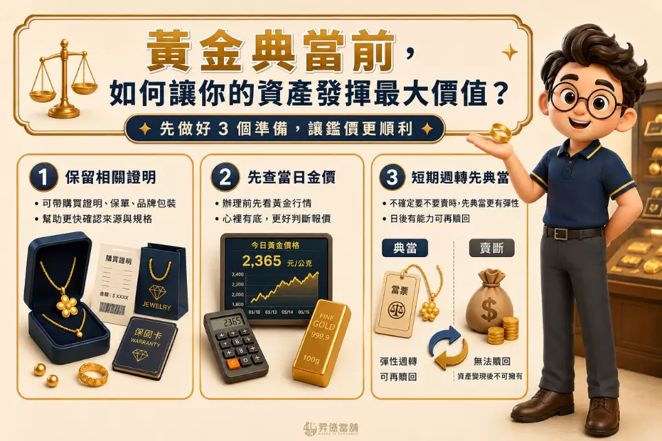 黃金典當前，如何讓你的資產發揮最大價值？