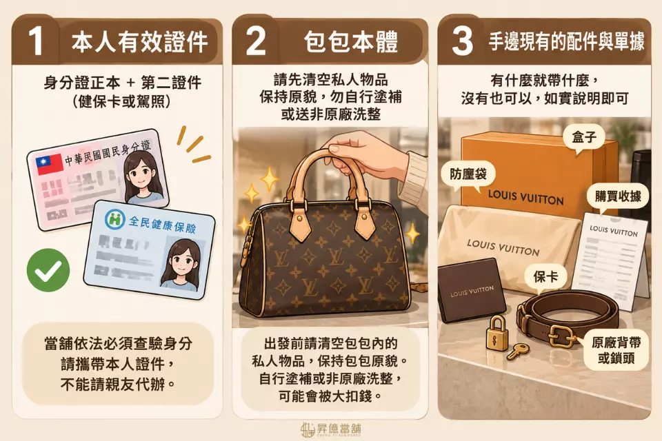 名牌包典當所需文件