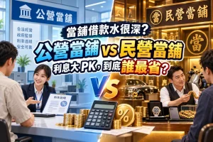 營當舖 vs 民營當舖利息比較